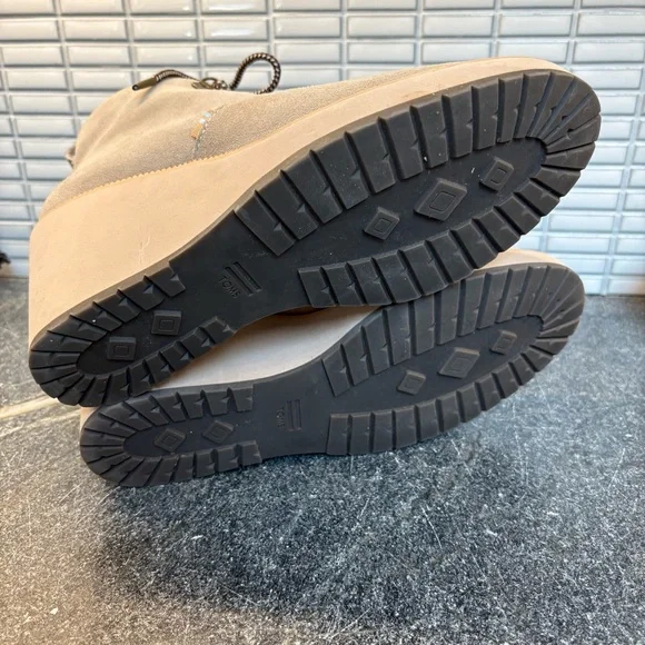 Toms Gray Ankle Boots with Wedge Heel - Picture 7 of 8